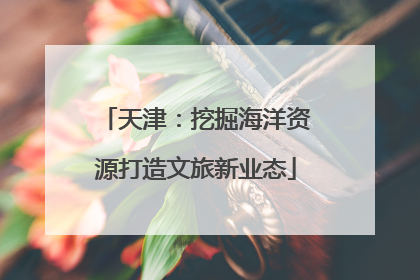 天津：挖掘海洋资源打造文旅新业态