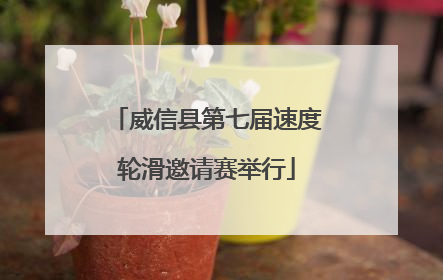 威信县第七届速度轮滑邀请赛举行