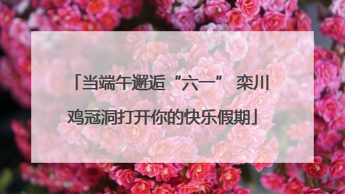当端午邂逅“六一” 栾川鸡冠洞打开你的快乐假期