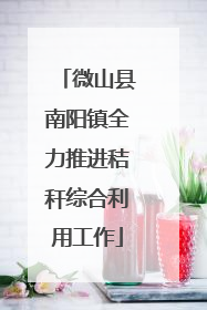 微山县南阳镇全力推进秸秆综合利用工作