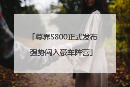 尊界S800正式发布 强势闯入豪车阵营