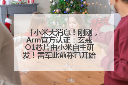 小米大消息！刚刚，Arm官方认证：玄戒O1芯片由小米自主研发！雷军此前称已开始大规模量产
