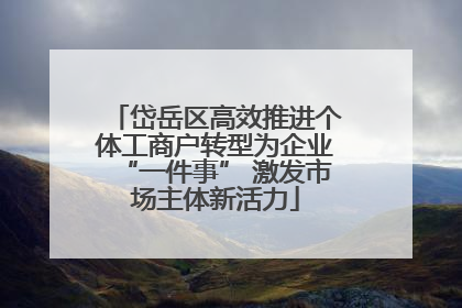 岱岳区高效推进个体工商户转型为企业“一件事” 激发市场主体新活力