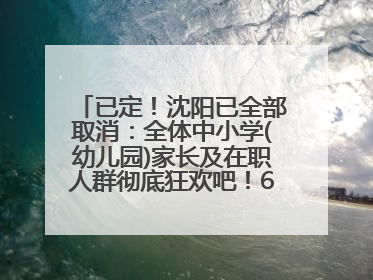 已定！沈阳已全部取消：全体中小学(幼儿园)家长及在职人群彻底狂欢吧！6月17日开始实行！18岁及以上可参加25年学历提升报名！