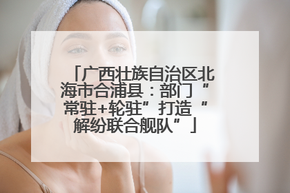 广西壮族自治区北海市合浦县：部门“常驻+轮驻”打造“解纷联合舰队”
