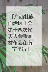 广西壮族自治区工会第十四次代表大会新闻发布会在南宁举行