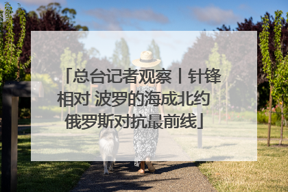 总台记者观察丨针锋相对 波罗的海成北约俄罗斯对抗最前线