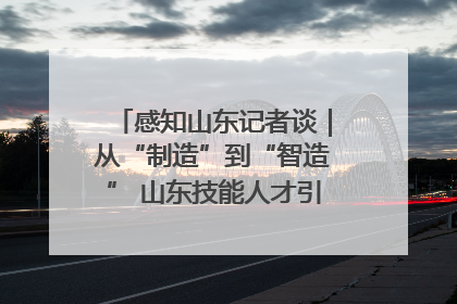感知山东记者谈｜从“制造”到“智造” 山东技能人才引领产业升级