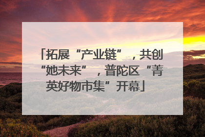 拓展“产业链”，共创“她未来”，普陀区“菁英好物市集”开幕