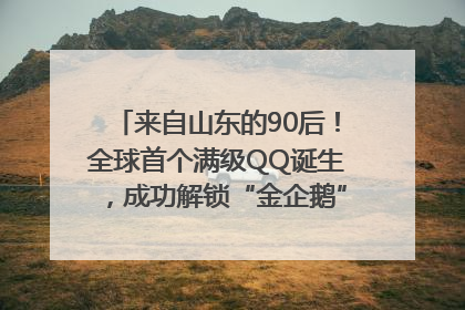 来自山东的90后！全球首个满级QQ诞生，成功解锁“金企鹅”，是继承父亲账号