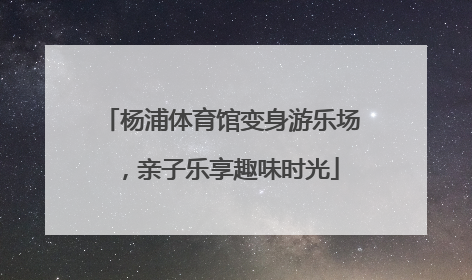 杨浦体育馆变身游乐场，亲子乐享趣味时光