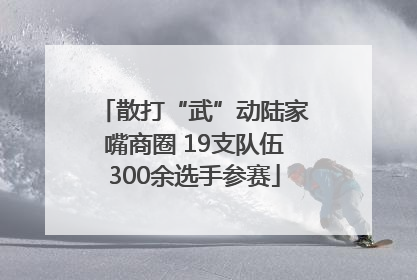 散打“武”动陆家嘴商圈 19支队伍300余选手参赛