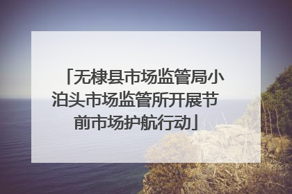 无棣县市场监管局小泊头市场监管所开展节前市场护航行动