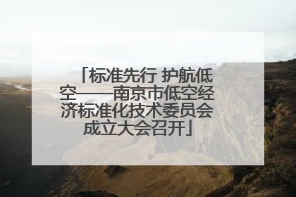 标准先行 护航低空——南京市低空经济标准化技术委员会成立大会召开