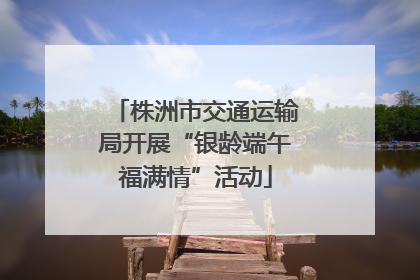 株洲市交通运输局开展“银龄端午福满情”活动