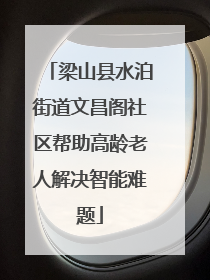 梁山县水泊街道文昌阁社区帮助高龄老人解决智能难题