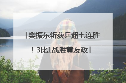 樊振东斩获乒超七连胜！3比1战胜黄友政