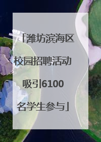 潍坊滨海区校园招聘活动吸引6100名学生参与