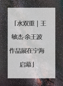 水双重｜王敏杰·余王波作品展在宁海启幕