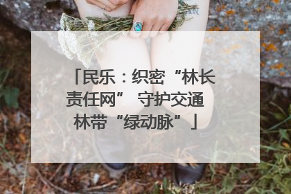 民乐：织密“林长责任网” 守护交通林带“绿动脉”