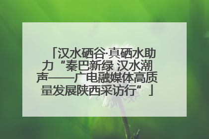 汉水硒谷·真硒水助力“秦巴新绿 汉水潮声——广电融媒体高质量发展陕西采访行”