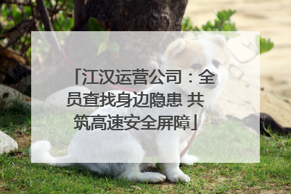 江汉运营公司：全员查找身边隐患 共筑高速安全屏障