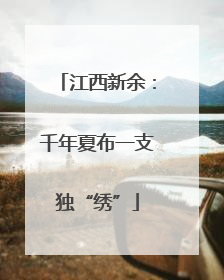 江西新余：千年夏布一支独“绣”