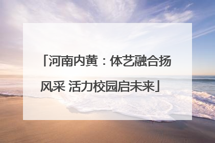 河南内黄：体艺融合扬风采 活力校园启未来