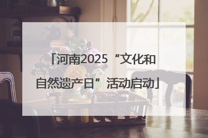 河南2025“文化和自然遗产日”活动启动
