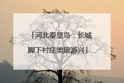 河北秦皇岛：长城脚下村庄美旅游兴