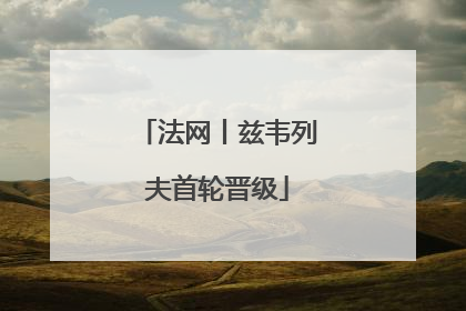 法网丨兹韦列夫首轮晋级