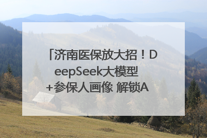 济南医保放大招！DeepSeek大模型+参保人画像 解锁AI医保管家新体验