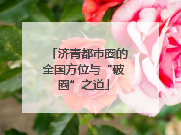 济青都市圈的全国方位与“破圈”之道