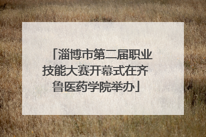 淄博市第二届职业技能大赛开幕式在齐鲁医药学院举办