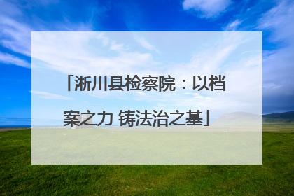 淅川县检察院：以档案之力 铸法治之基