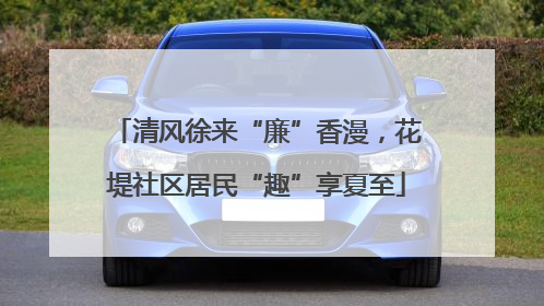 清风徐来“廉”香漫，花堤社区居民“趣”享夏至