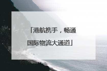 港航携手，畅通国际物流大通道