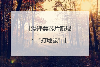 漫评美芯片新规：“打地鼠”