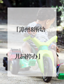 漳州8所幼儿园停办