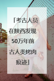 考古人员在陕西发现50万年前古人类烤肉痕迹