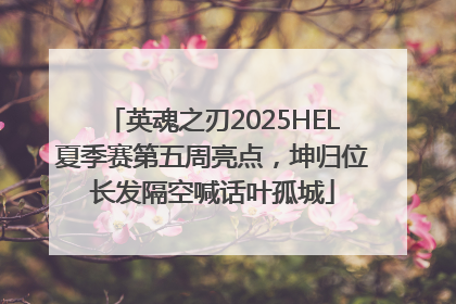英魂之刃2025HEL夏季赛第五周亮点，坤归位长发隔空喊话叶孤城
