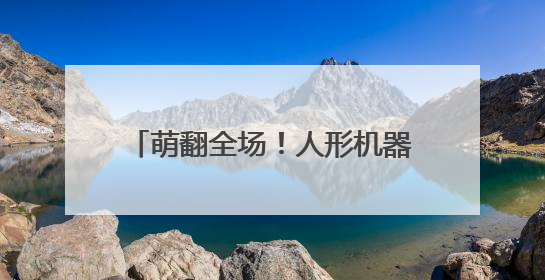 萌翻全场！人形机器人嘉年华开进花博汇