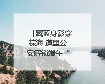 藏蓝身影穿粽海 道里公安解锁端午“平安盲盒”
