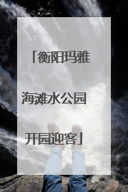 衡阳玛雅海滩水公园开园迎客