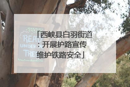 西峡县白羽街道：开展护路宣传 维护铁路安全