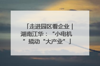 走进园区看企业｜湖南江华：“小电机”撬动“大产业”
