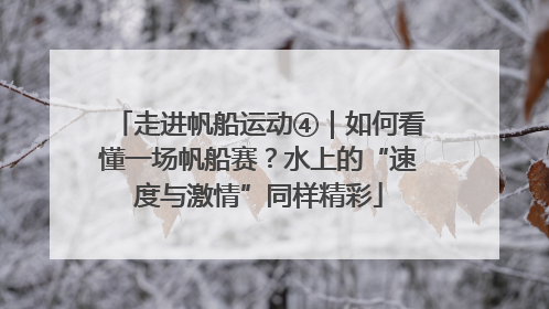 走进帆船运动④｜如何看懂一场帆船赛？水上的“速度与激情”同样精彩