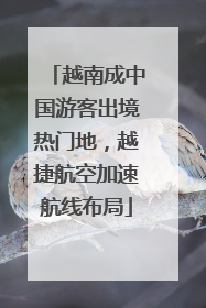越南成中国游客出境热门地，越捷航空加速航线布局
