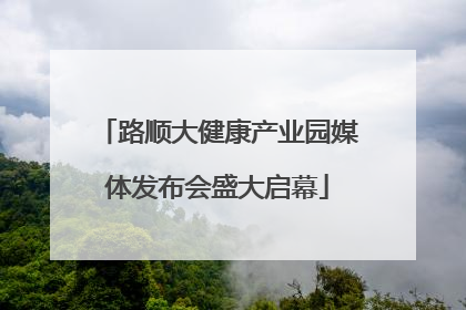 路顺大健康产业园媒体发布会盛大启幕