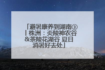避暑康养到湖南③丨株洲：炎陵神农谷&茶陵花湖谷 夏日消暑好去处